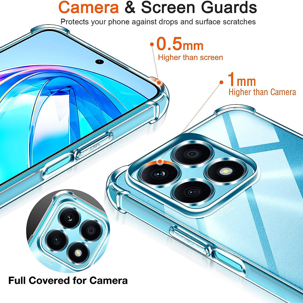 Калъф за Honor X8a, Techsuit, Shockproof Clear, Прозрачен