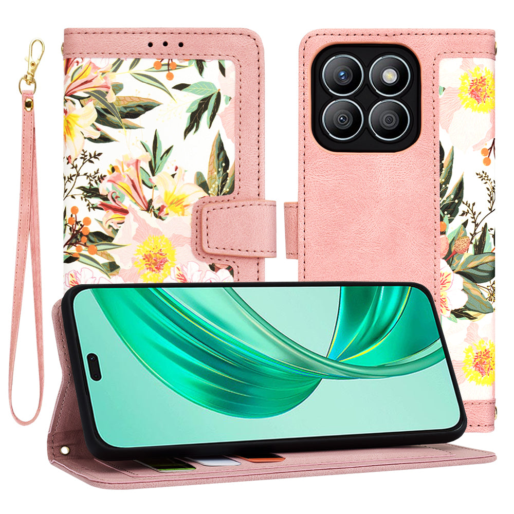 Калъф за Honor X8b, Techsuit, FlipCraft, Розов
