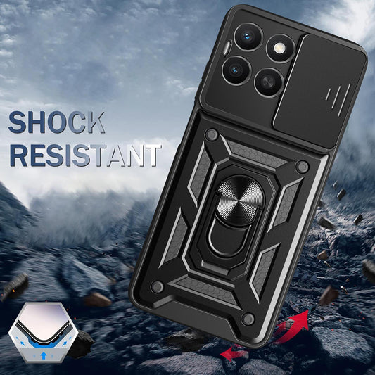 Калъф за Honor X8c, Techsuit, CamShield, Син