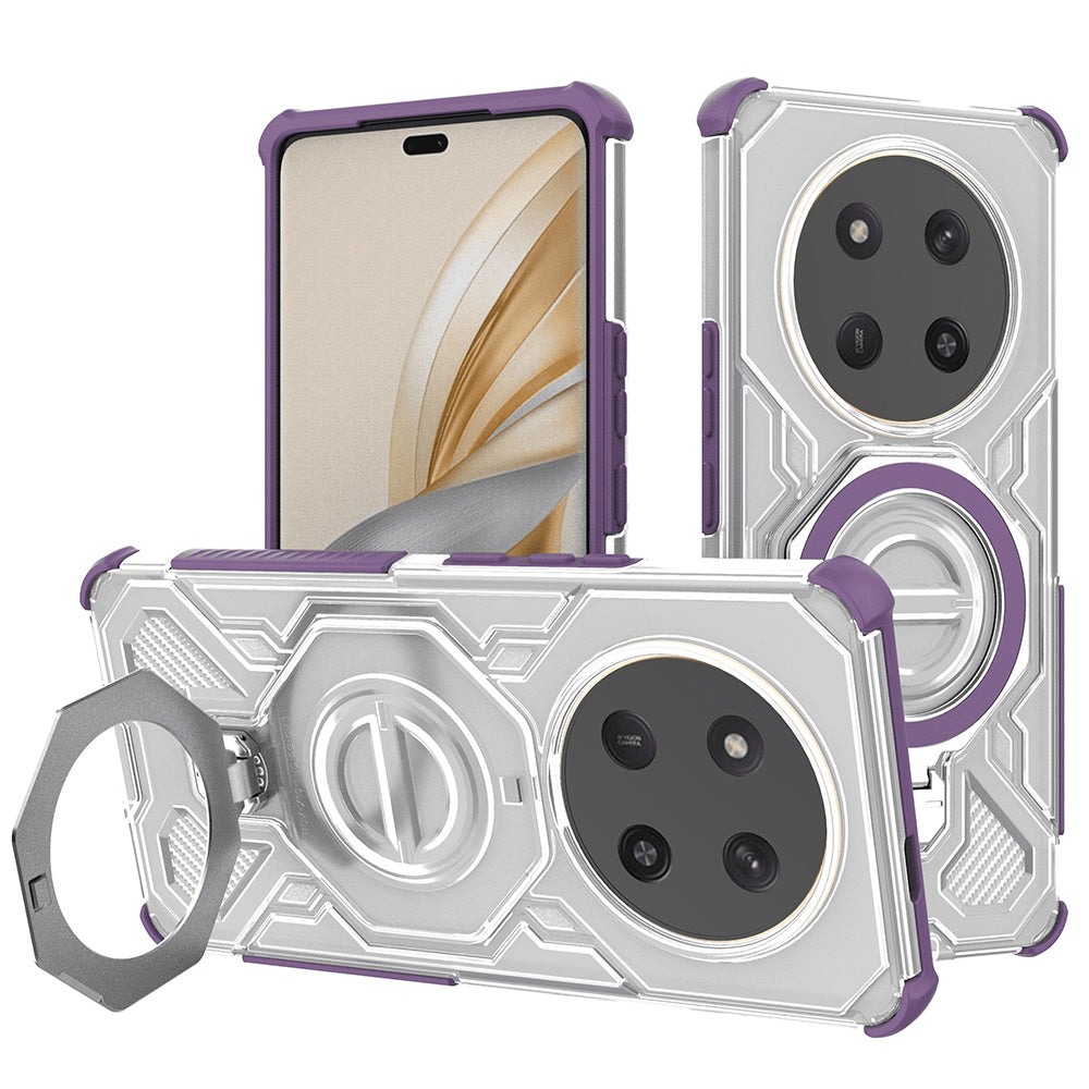 Калъф за Honor X9c / Magic7 Lite, Techsuit, Carbon Shield Pro, Лилав