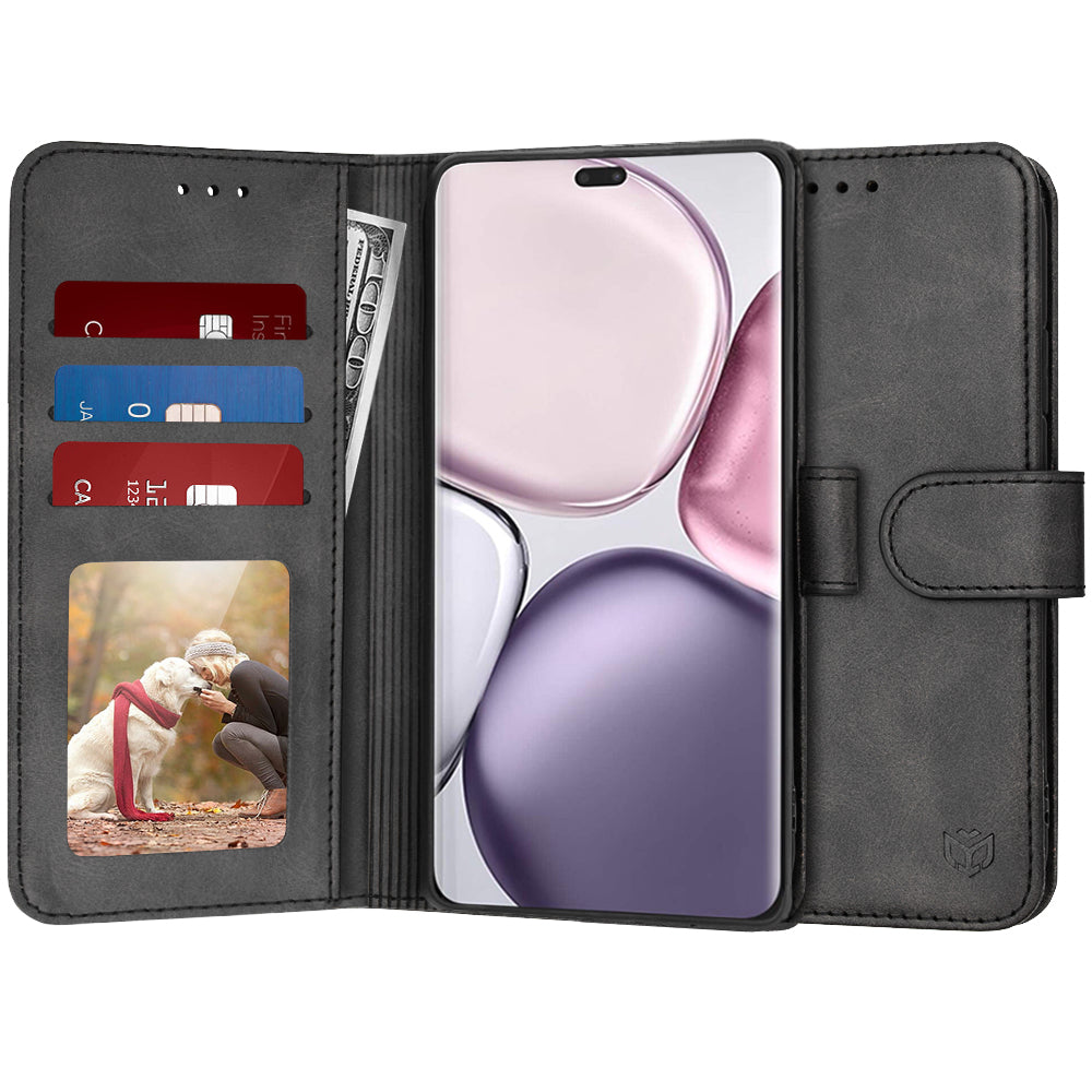 Калъф за Honor X9c / Magic7 Lite, Techsuit, Diary Book, Черен