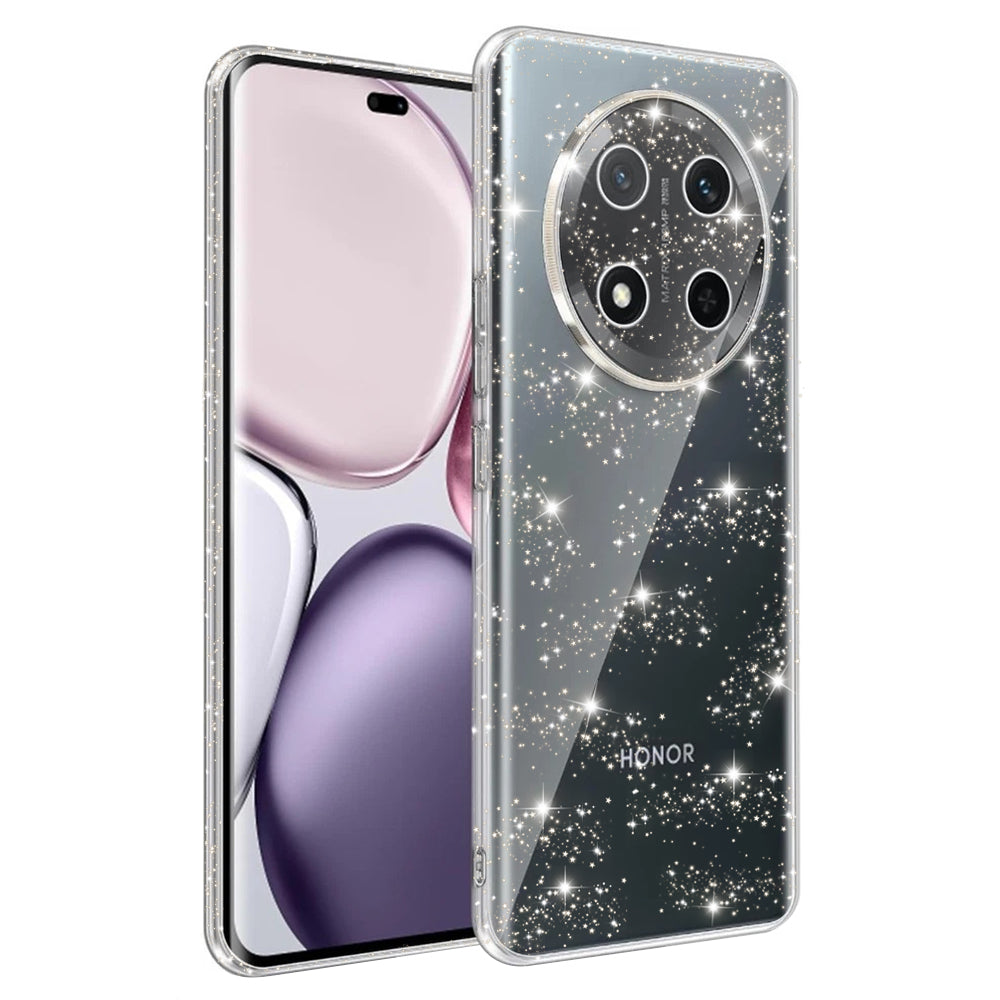 Калъф за Honor X9c / Magic7 Lite, Techsuit, SparkleSkin, Прозрачен