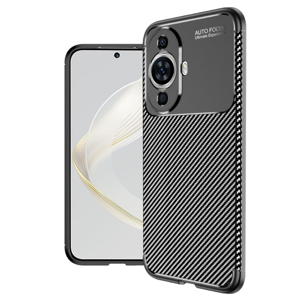 Калъф за Huawei nova 12s / nova 11, Techsuit, CarbonFiber, Черен