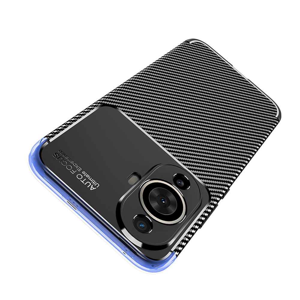 Калъф за Huawei nova 12s / nova 11, Techsuit, CarbonFiber, Черен