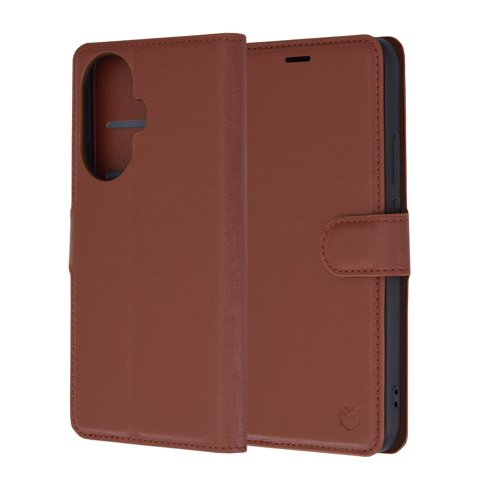 Калъф за Huawei nova 12s / nova 11, Techsuit, Leather Folio, Кафяв