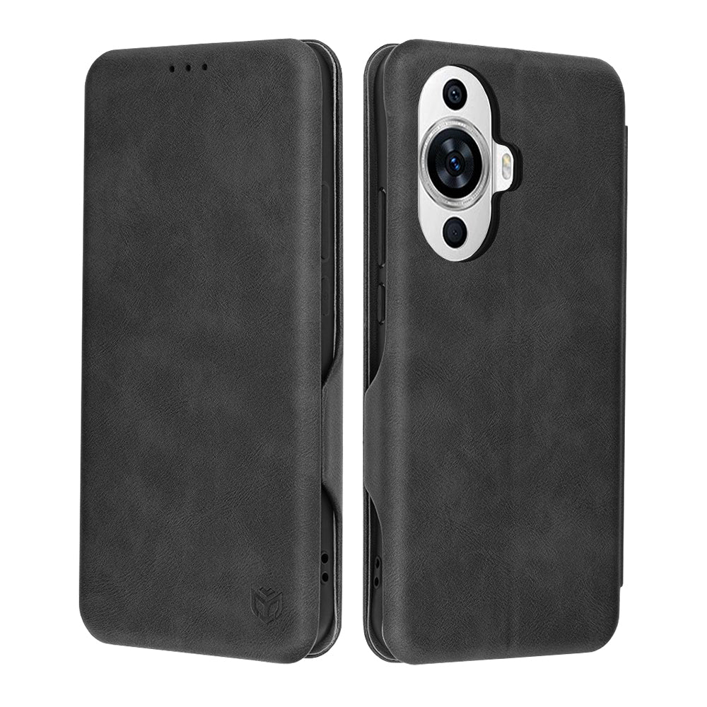 Калъф за Huawei nova 12s / nova 11, Techsuit, Safe Wallet Plus, Черен