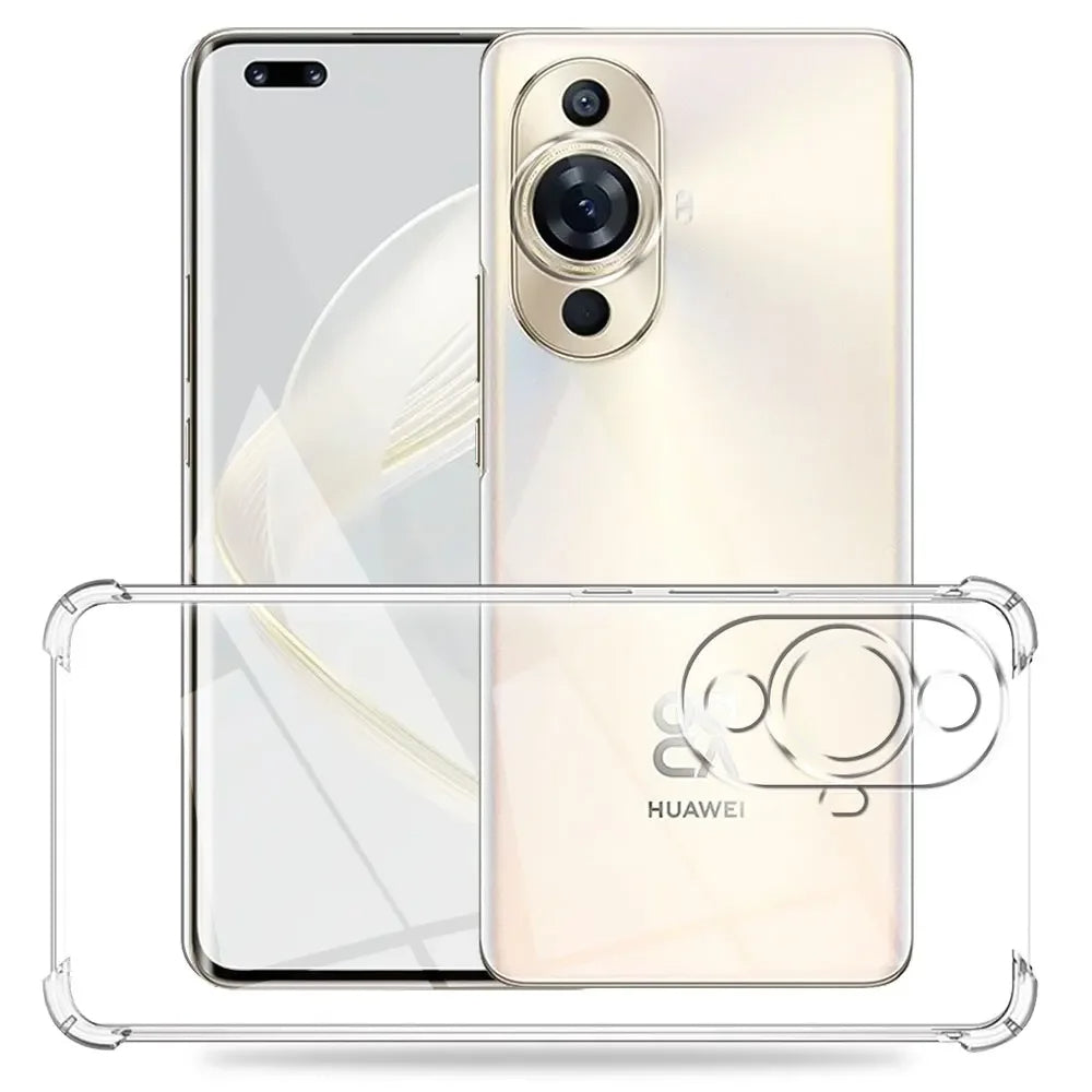 Калъф за Huawei nova 12s / nova 11, Techsuit, противоударен прозрачен, прозрачен