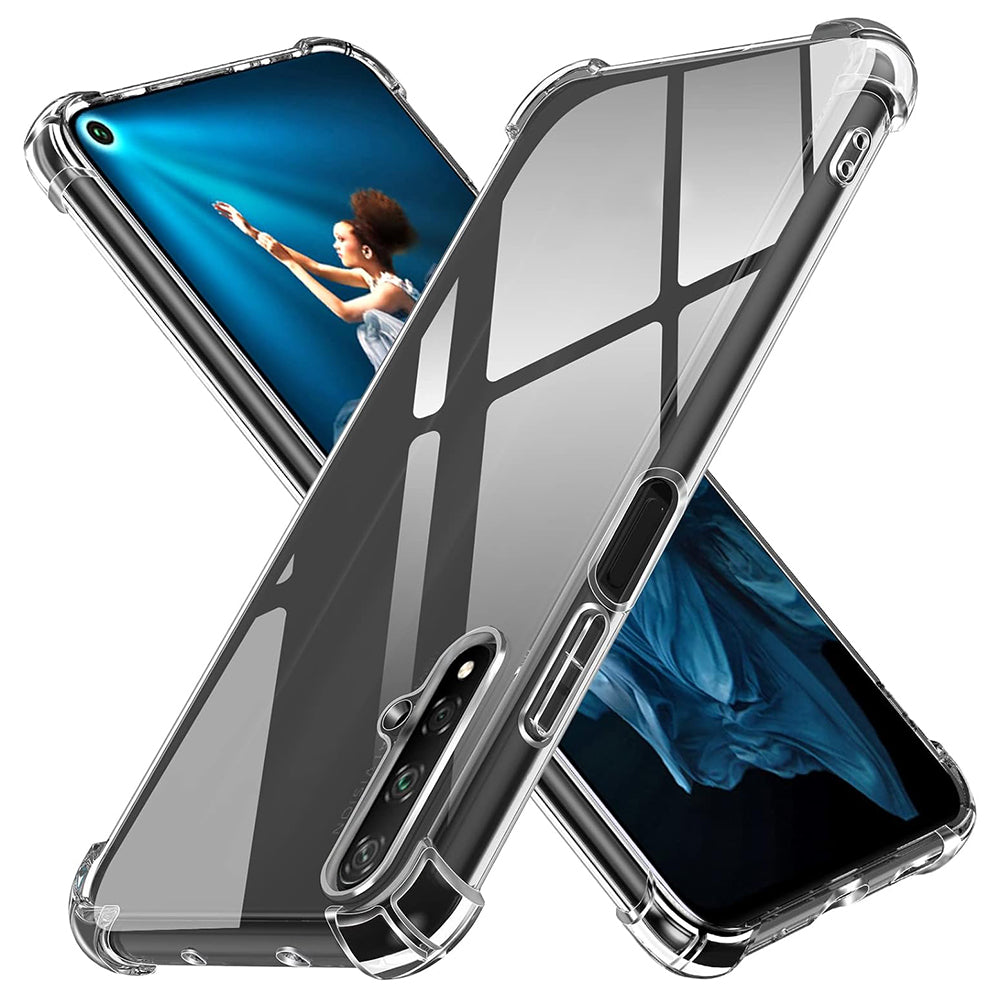 Калъф за Huawei nova 5T / Honor 20, Techsuit, противоударен прозрачен, прозрачен