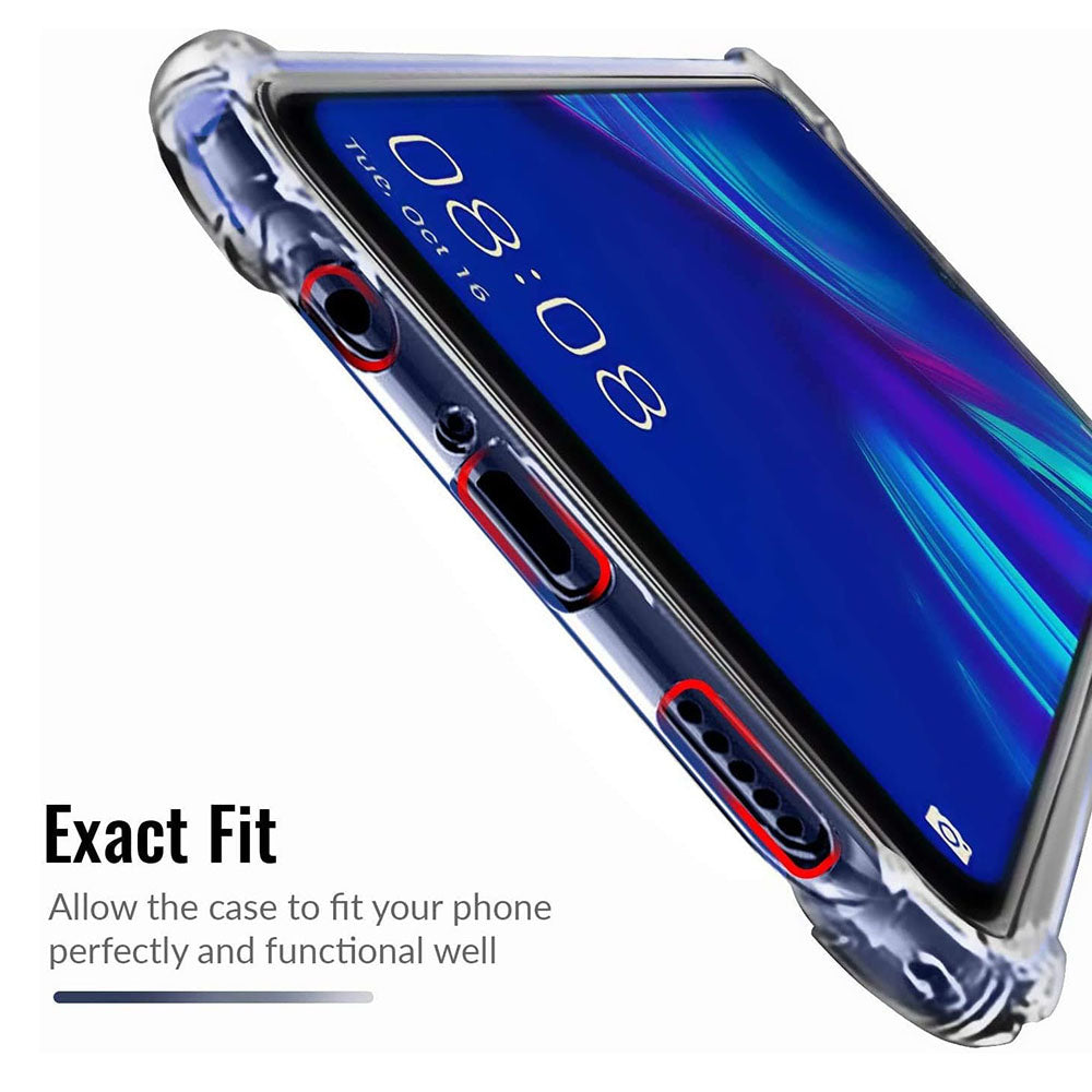 Калъф за Huawei P Smart (2019), Techsuit, противоударен прозрачен, прозрачен