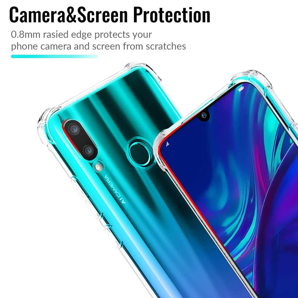 Калъф за Huawei P Smart (2019), Techsuit, противоударен прозрачен, прозрачен