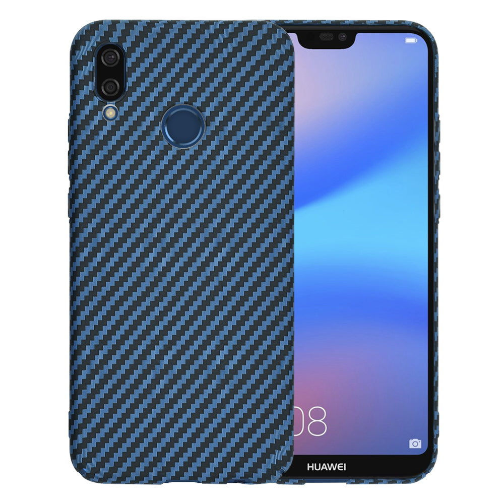 Калъф за Huawei P20 Lite, Techsuit, Carbonite FiberShell, Тюркоаз