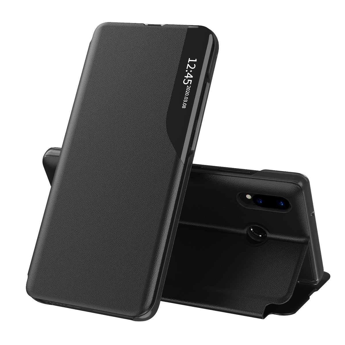 Калъф за Huawei P20 Lite, Techsuit, eFold, Черен