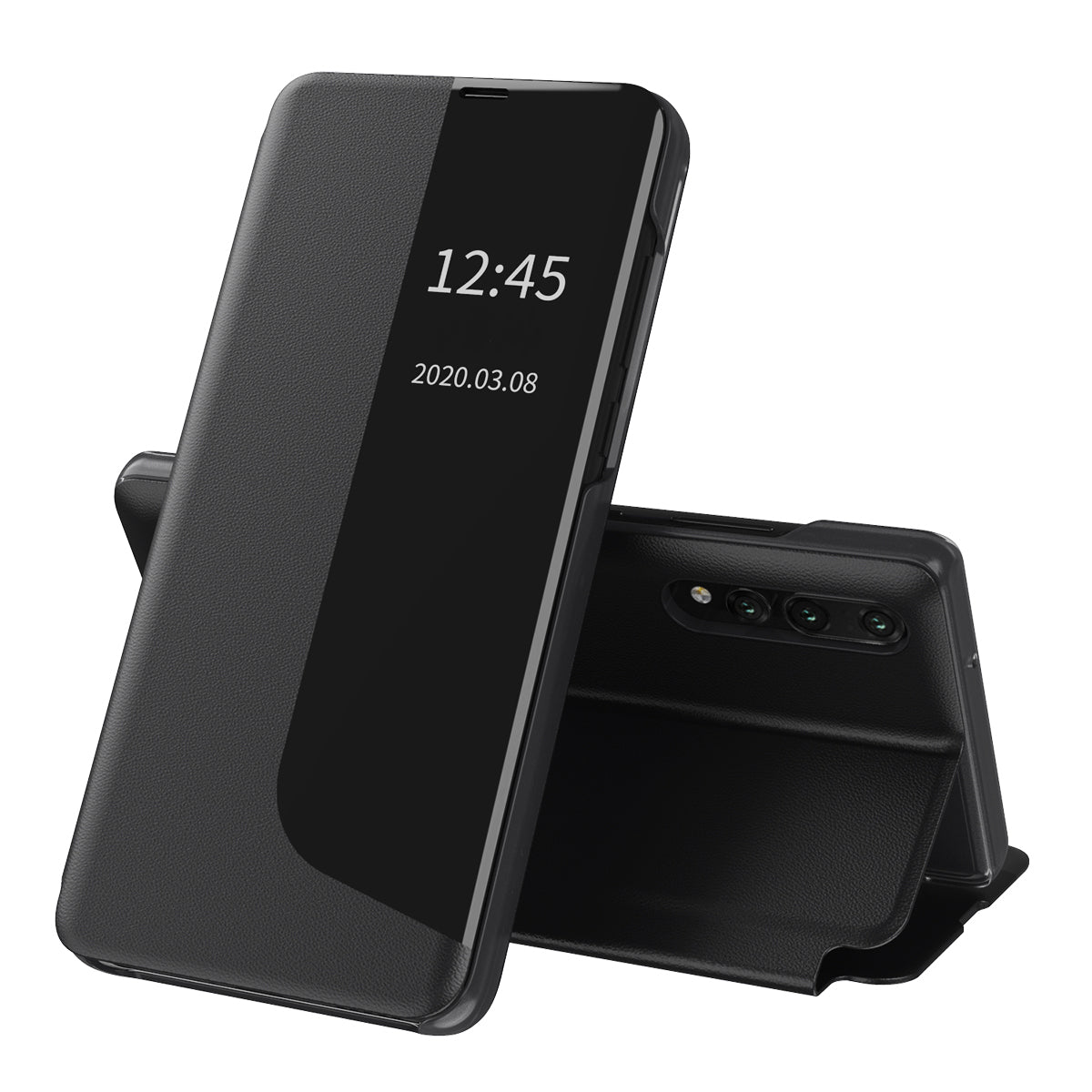 Калъф за Huawei P20 Pro, Techsuit, eFold, Черен