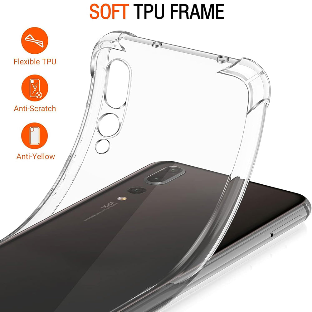 Калъф за Huawei P20 Pro, Techsuit, Shockproof Clear, Прозрачен