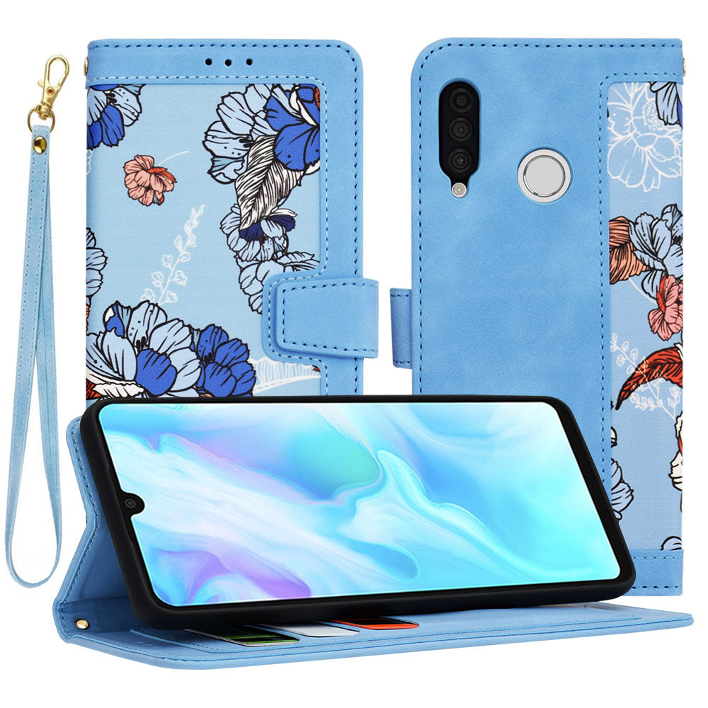 Калъф за Huawei P30 lite New Edition / P30 lite, Techsuit, FlipCraft, Син
