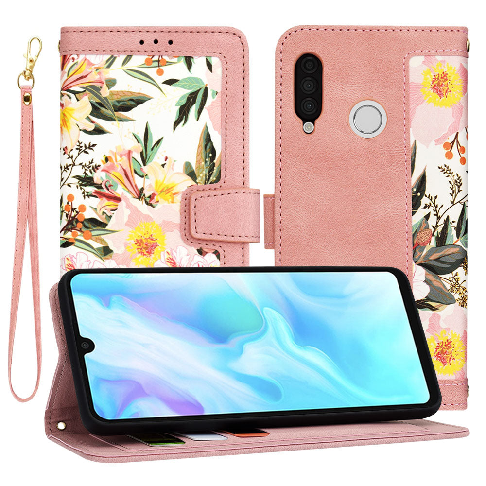 Калъф за Huawei P30 lite New Edition / P30 lite, Techsuit, FlipCraft, Розов