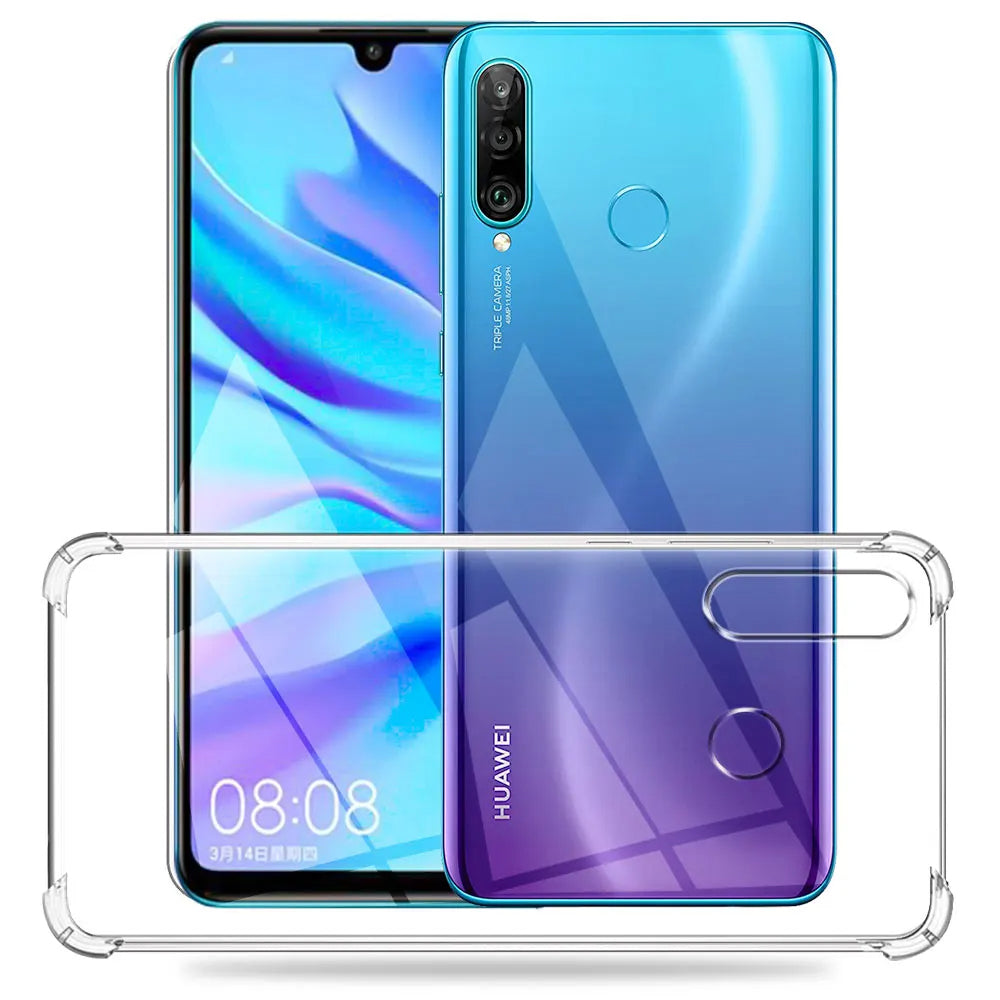 Калъф за Huawei P30 lite New Edition / P30 lite, Techsuit, противоударен прозрачен, прозрачен