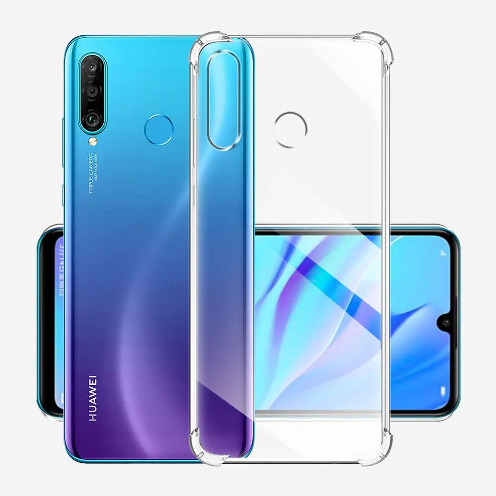 Калъф за Huawei P30 lite New Edition / P30 lite, Techsuit, противоударен прозрачен, прозрачен