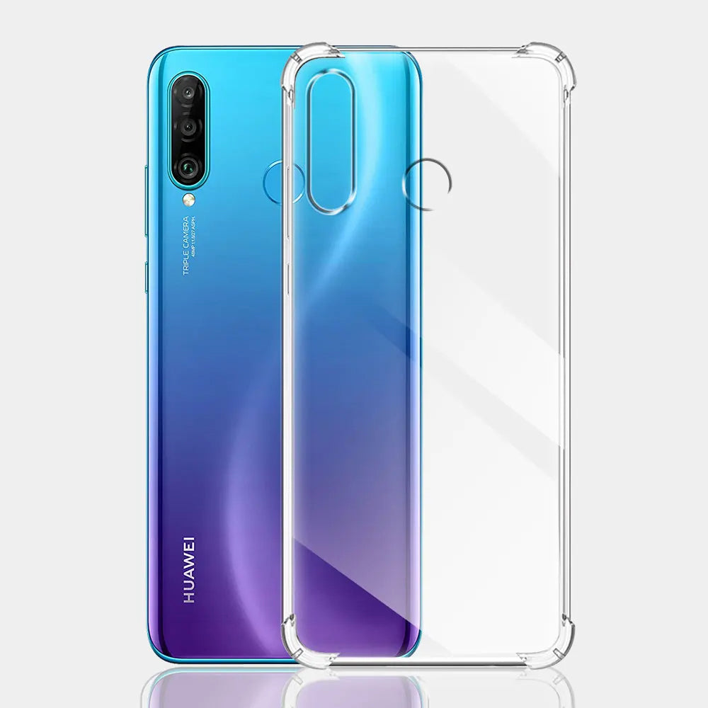 Калъф за Huawei P30 lite New Edition / P30 lite, Techsuit, противоударен прозрачен, прозрачен