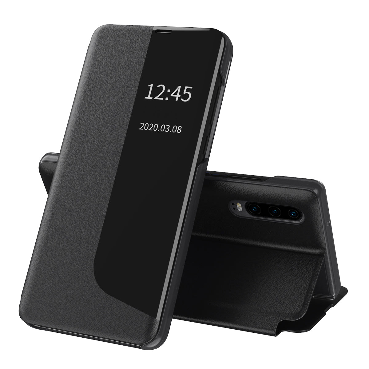 Калъф за Huawei P30, Techsuit, eFold, Черен