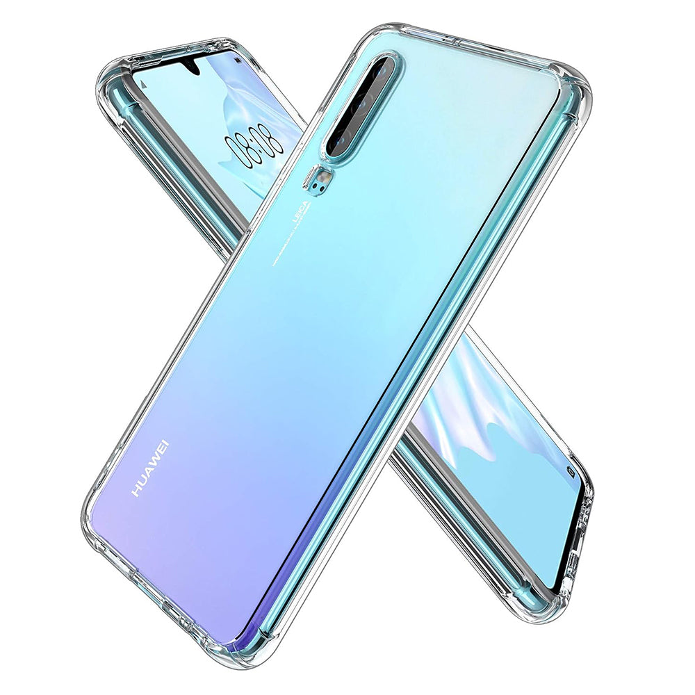 Калъф за Huawei P30, Techsuit, противоударен прозрачен, прозрачен