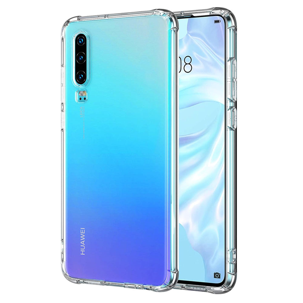 Калъф за Huawei P30, Techsuit, противоударен прозрачен, прозрачен