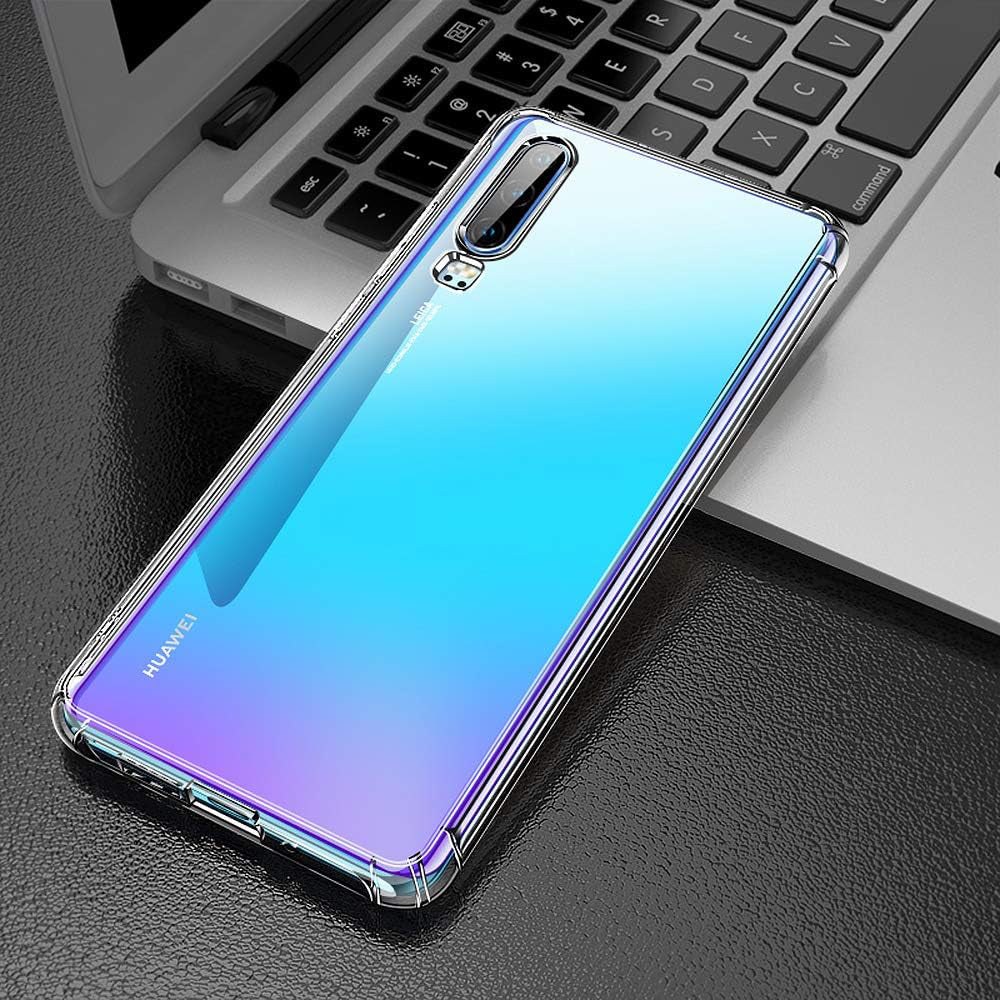 Калъф за Huawei P30, Techsuit, противоударен прозрачен, прозрачен