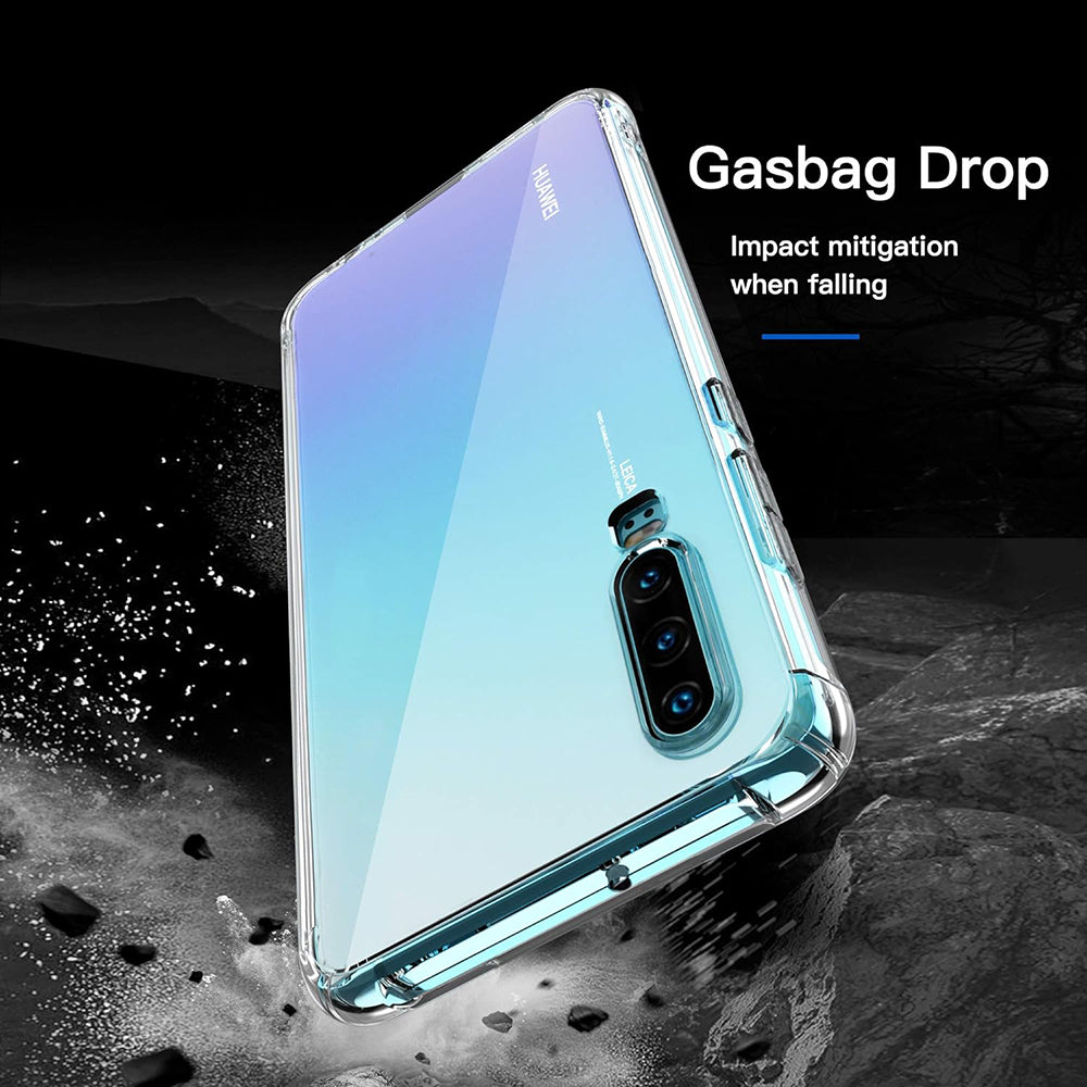 Калъф за Huawei P30, Techsuit, противоударен прозрачен, прозрачен