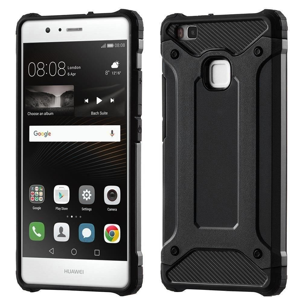 Калъф за Huawei P9 lite (2016), Techsuit, Hybrid Armor, Черен