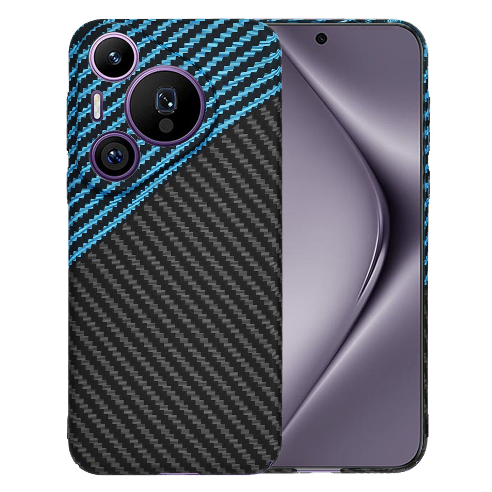 Калъф за Huawei Pura 70 Pro, Techsuit, Carbonite FiberShell, Черно Синьо