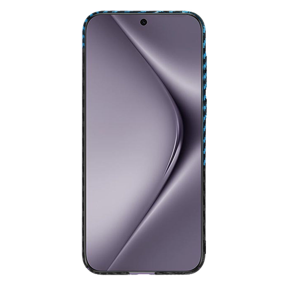 Калъф за Huawei Pura 70 Pro, Techsuit, Carbonite FiberShell, Черно Синьо