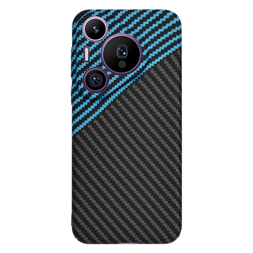Калъф за Huawei Pura 70 Pro, Techsuit, Carbonite FiberShell, Черно Синьо