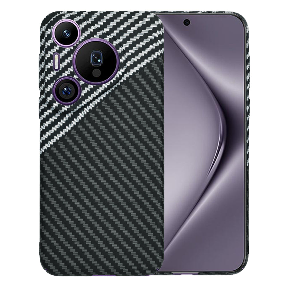 Калъф за Huawei Pura 70 Pro, Techsuit, Carbonite FiberShell, Черно Сиво
