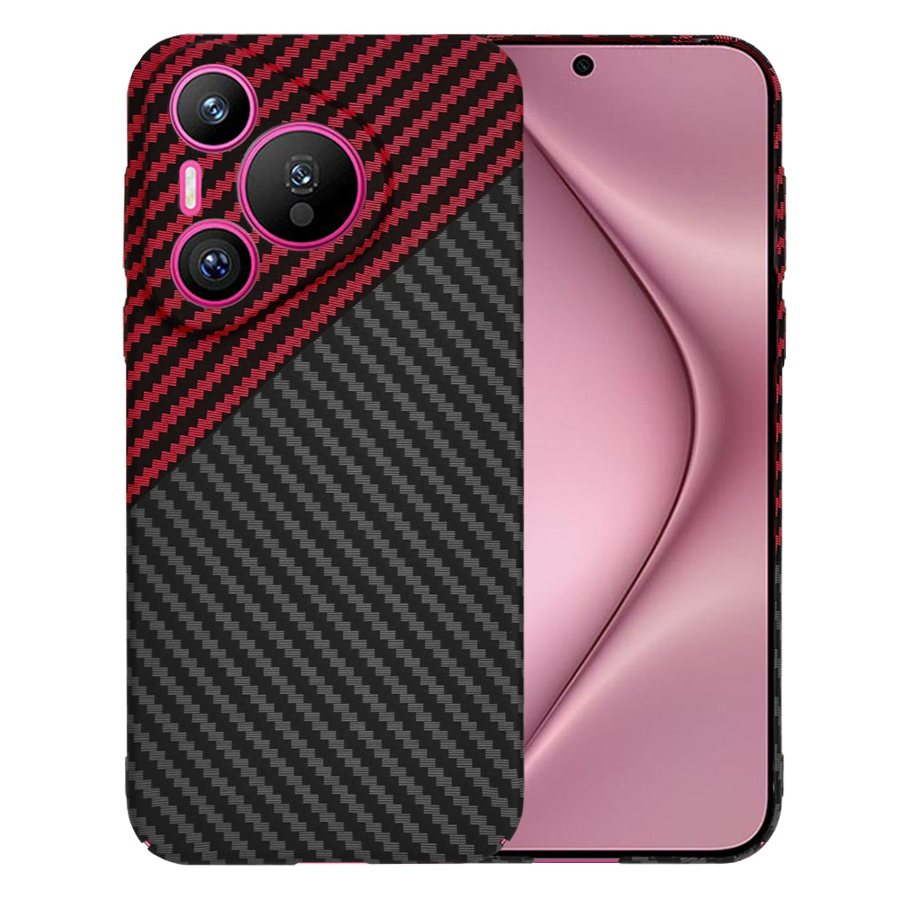 Калъф за Huawei Pura 70, Techsuit, Carbonite FiberShell, Черно Червен