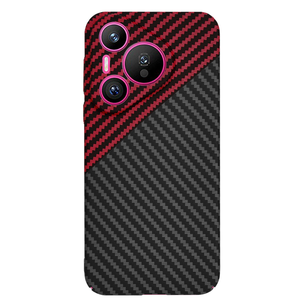 Калъф за Huawei Pura 70, Techsuit, Carbonite FiberShell, Черно Червен