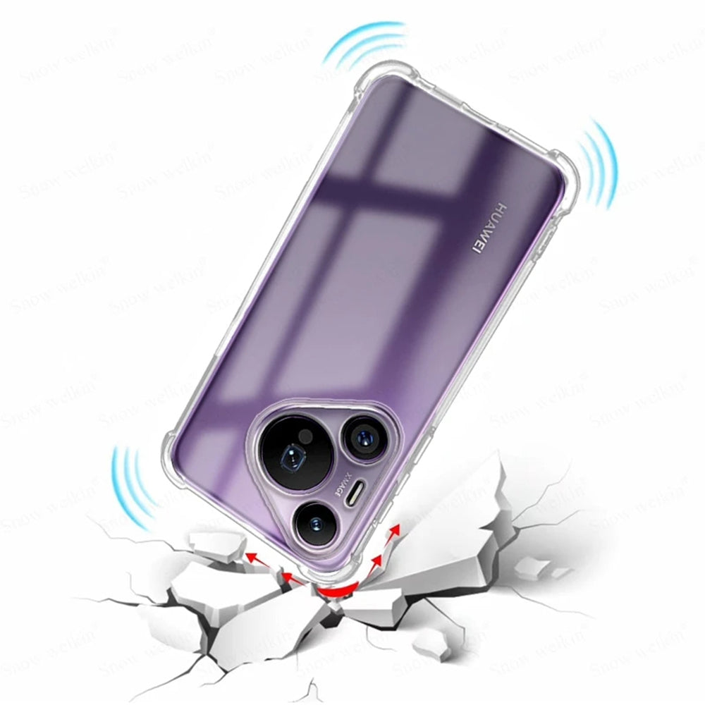 Калъф за Huawei Pura 70, Techsuit, противоударен прозрачен, прозрачен