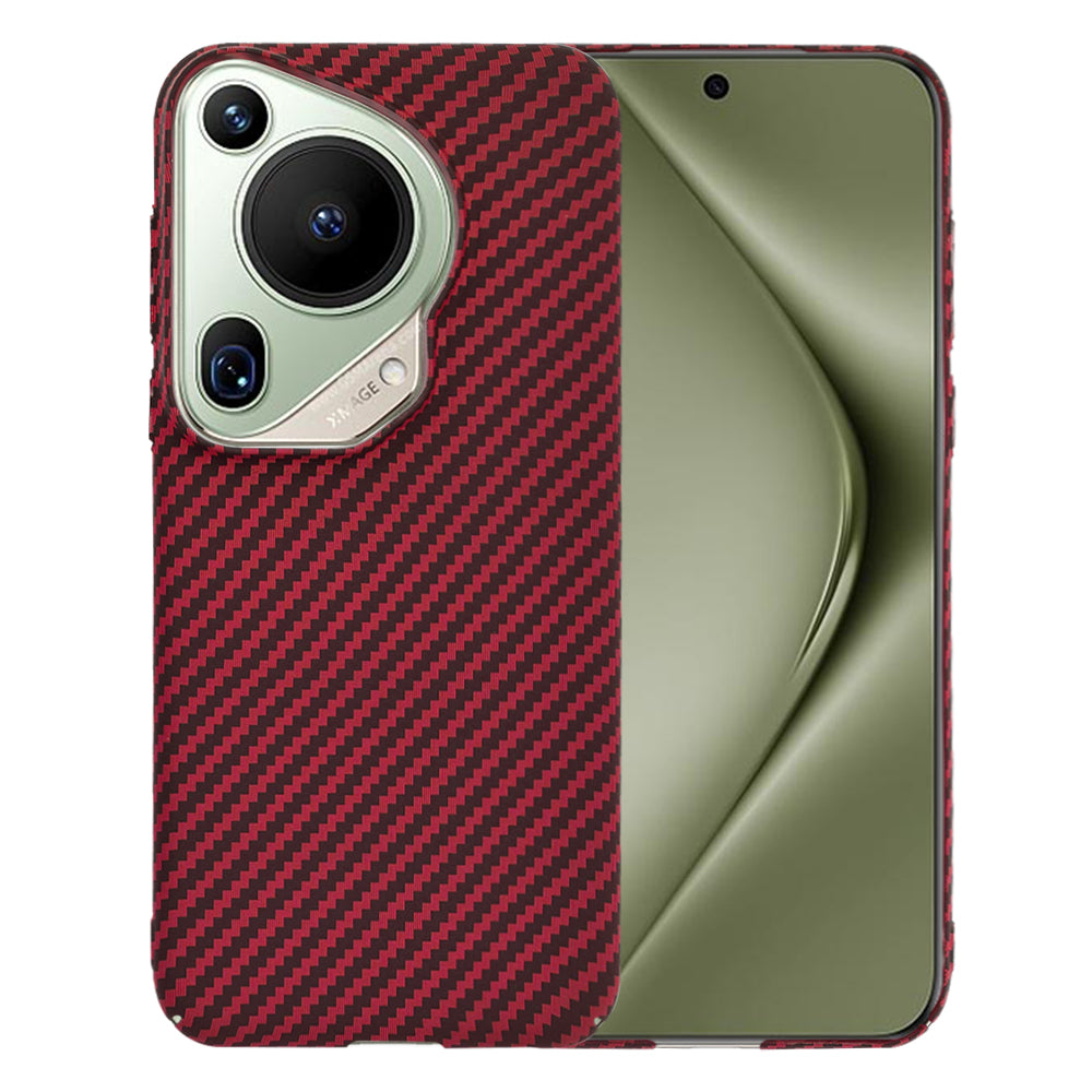 Калъф за Huawei Pura 70 Ultra, Techsuit, Carbonite FiberShell, Червен