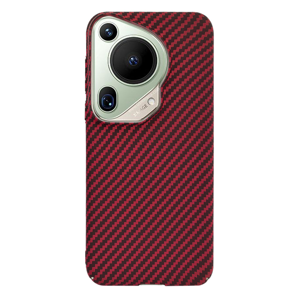 Калъф за Huawei Pura 70 Ultra, Techsuit, Carbonite FiberShell, Червен
