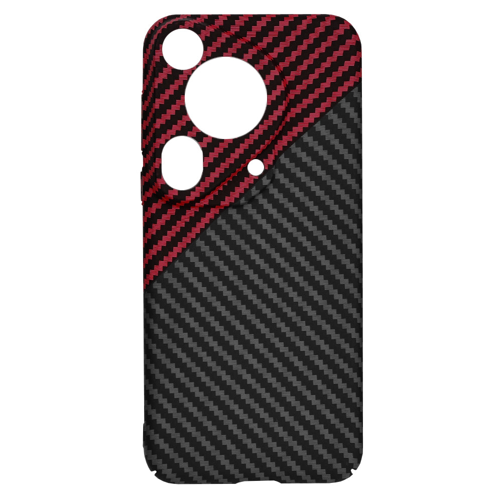 Калъф за Huawei Pura 70 Ultra, Techsuit, Carbonite FiberShell, Черно Червен