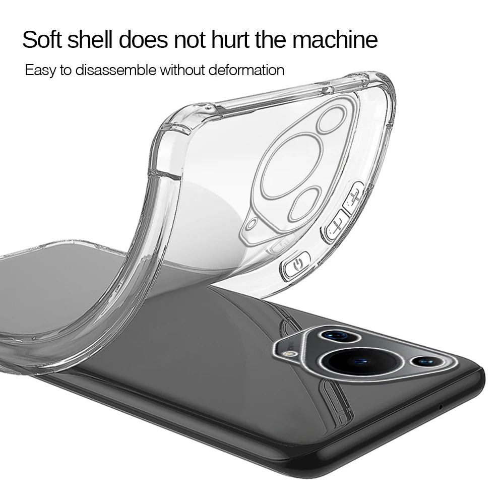 Калъф за Huawei Pura 70 Ultra, Techsuit, противоударен прозрачен, прозрачен