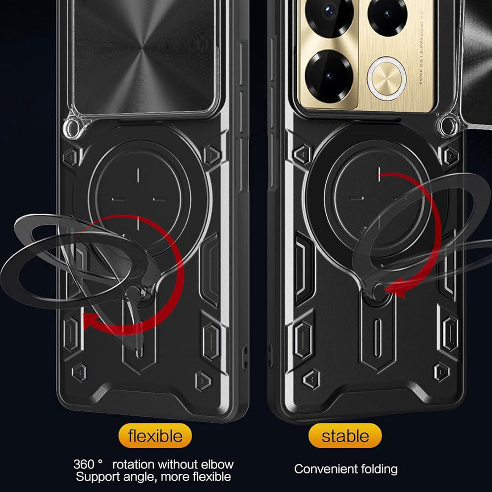 Калъф за Infinix Note 40 Pro+, Techsuit, CamGuard Pro, Черен