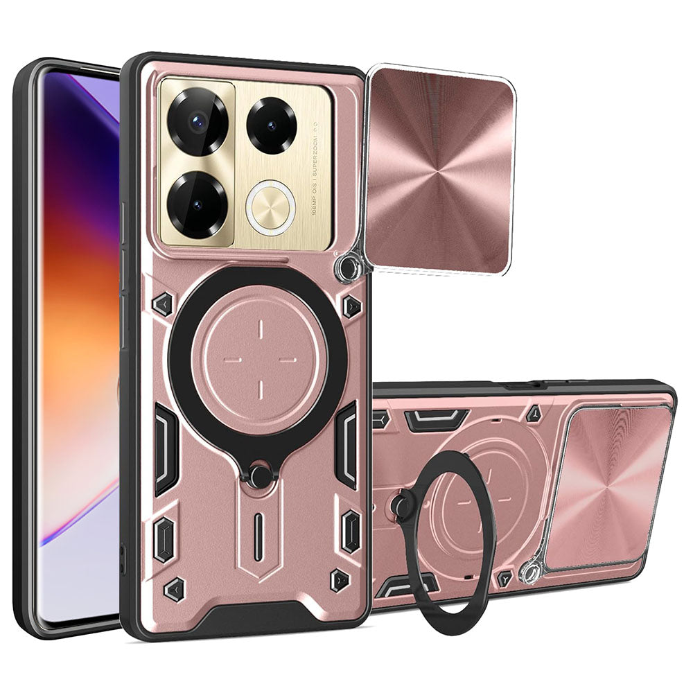 Калъф за Infinix Note 40 Pro+, Techsuit, CamGuard Pro, Розово злато