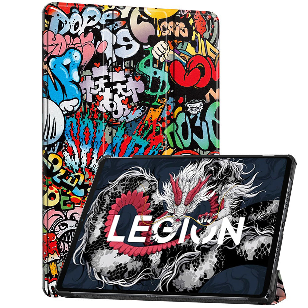 Калъф за Lenovo Legion Y700 (2025), Techsuit, FoldPro Urban Vibe, Многоцветен