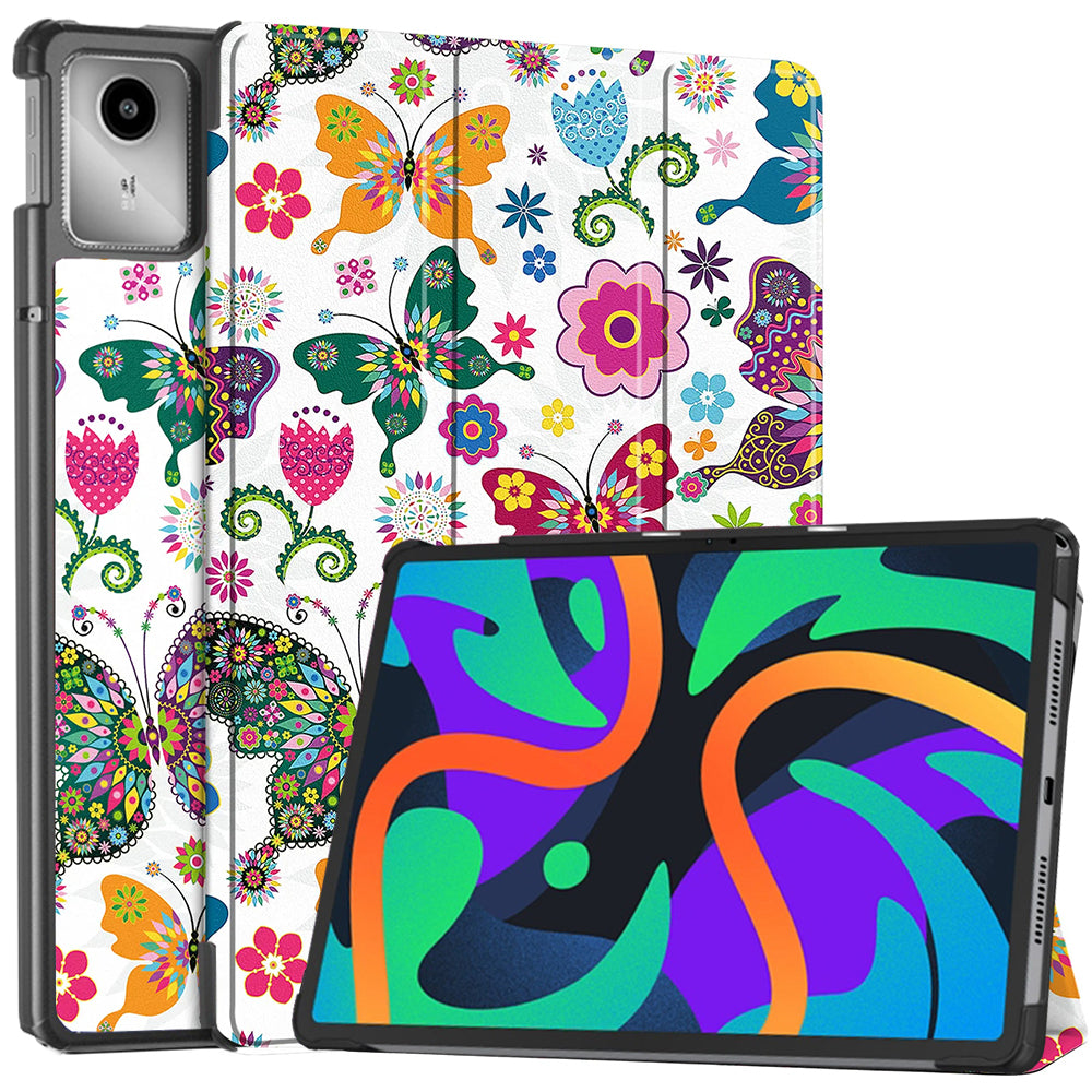 Калъф за Lenovo Tab M11, Techsuit, FoldPro Butterfly, Многоцветен
