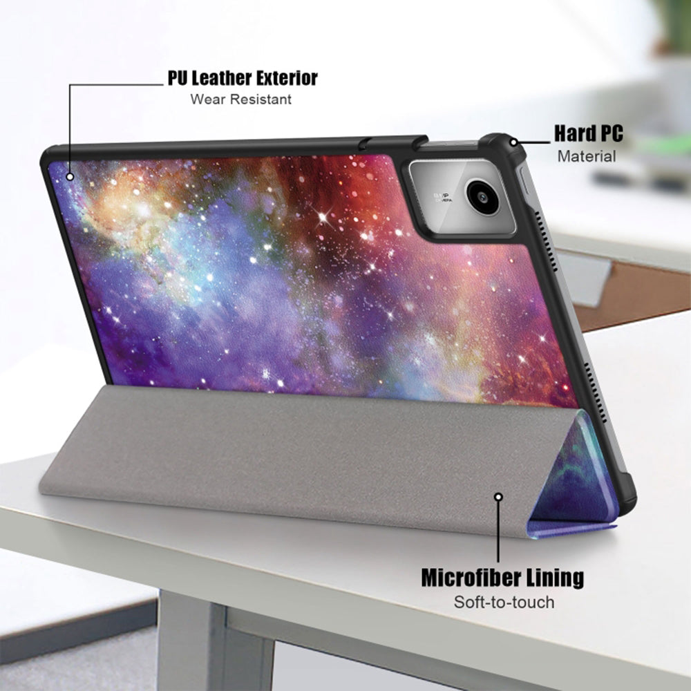 Калъф за Lenovo Tab M11, Techsuit, FoldPro Galaxy, Многоцветен
