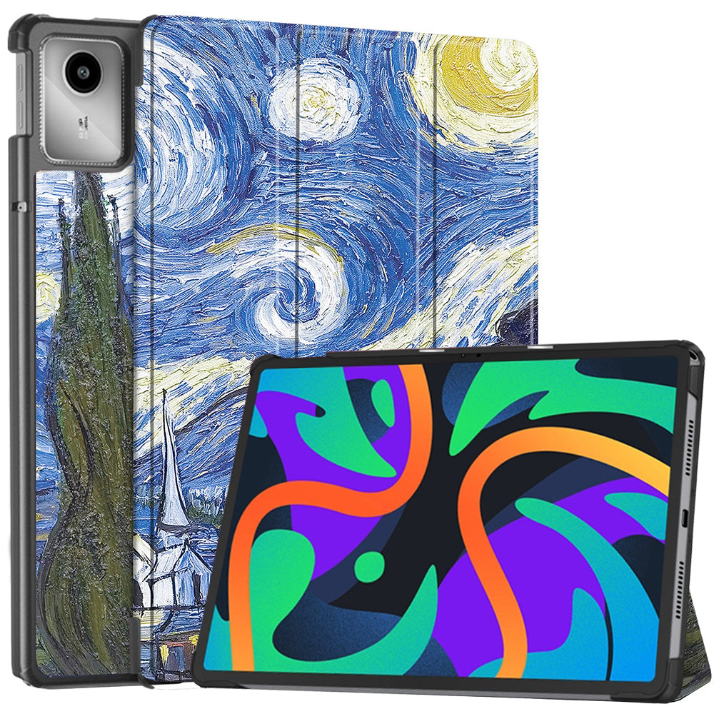 Калъф за Lenovo Tab M11, Techsuit, FoldPro Starry Night, Многоцветен
