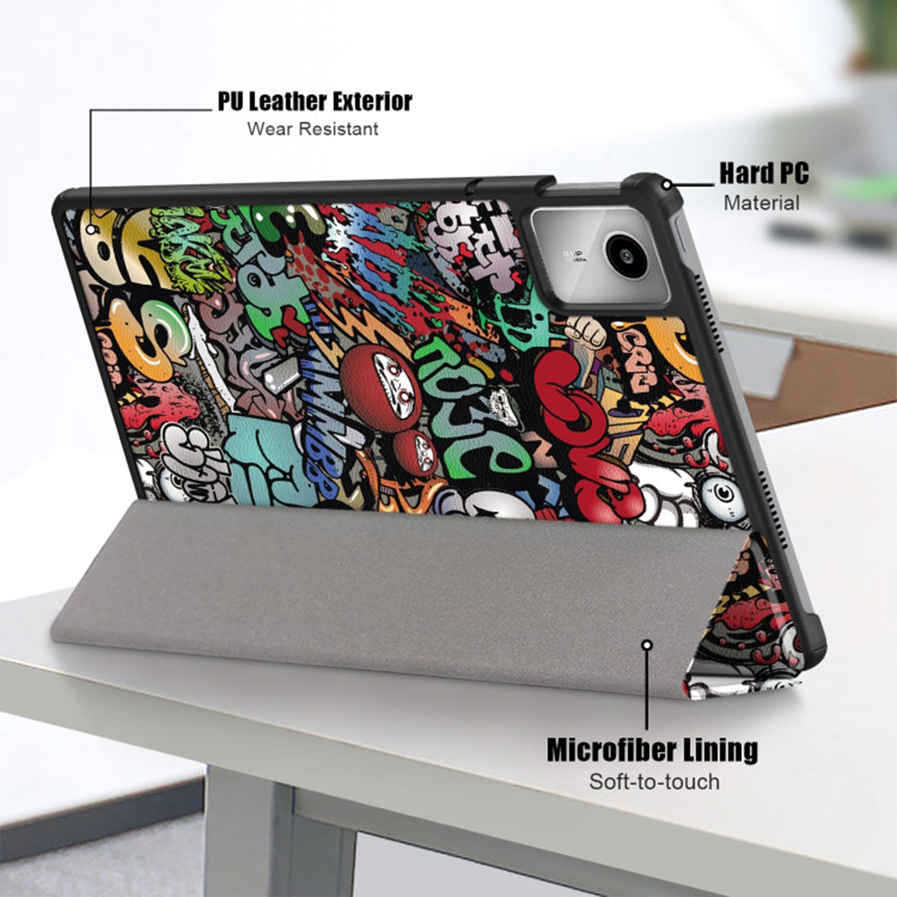 Калъф за Lenovo Tab M11, Techsuit, FoldPro Urban Vibe, Многоцветен