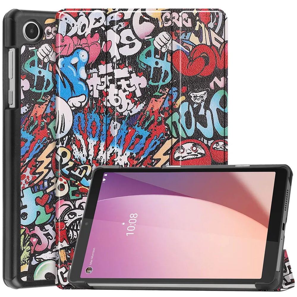 Калъф за Lenovo Tab M8 (4th Gen), Techsuit, FoldPro Urban Vibe, Многоцветен