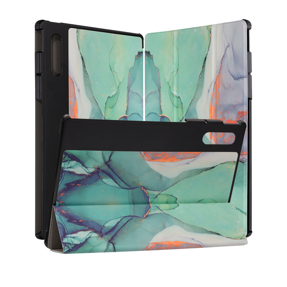 Калъф за Lenovo Yoga Tab Plus, Techsuit, FoldPro Green Time, Многоцветен