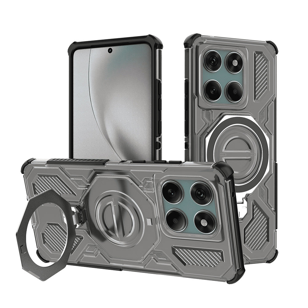 Калъф за Motorola Edge 60 Pro, Techsuit, Carbon Shield Pro, Опушен